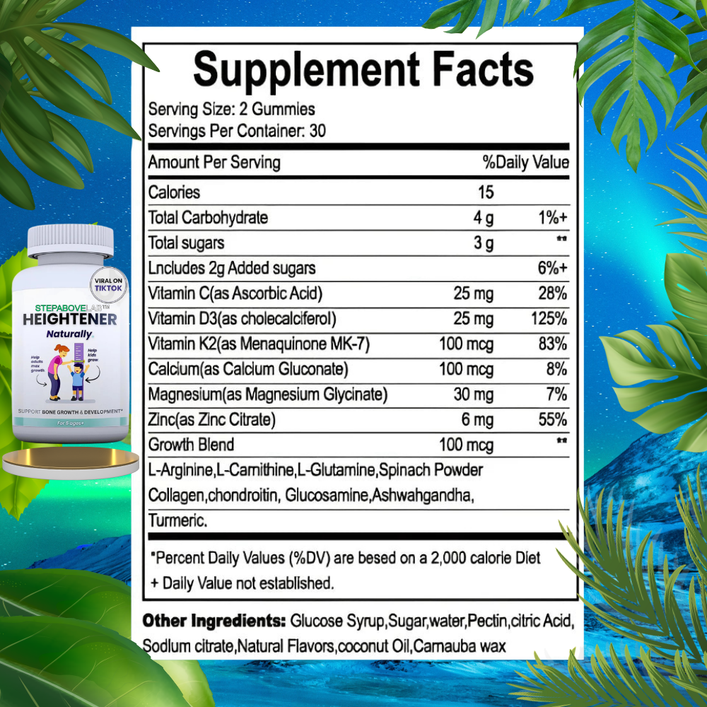 Natural Height Growth Formula